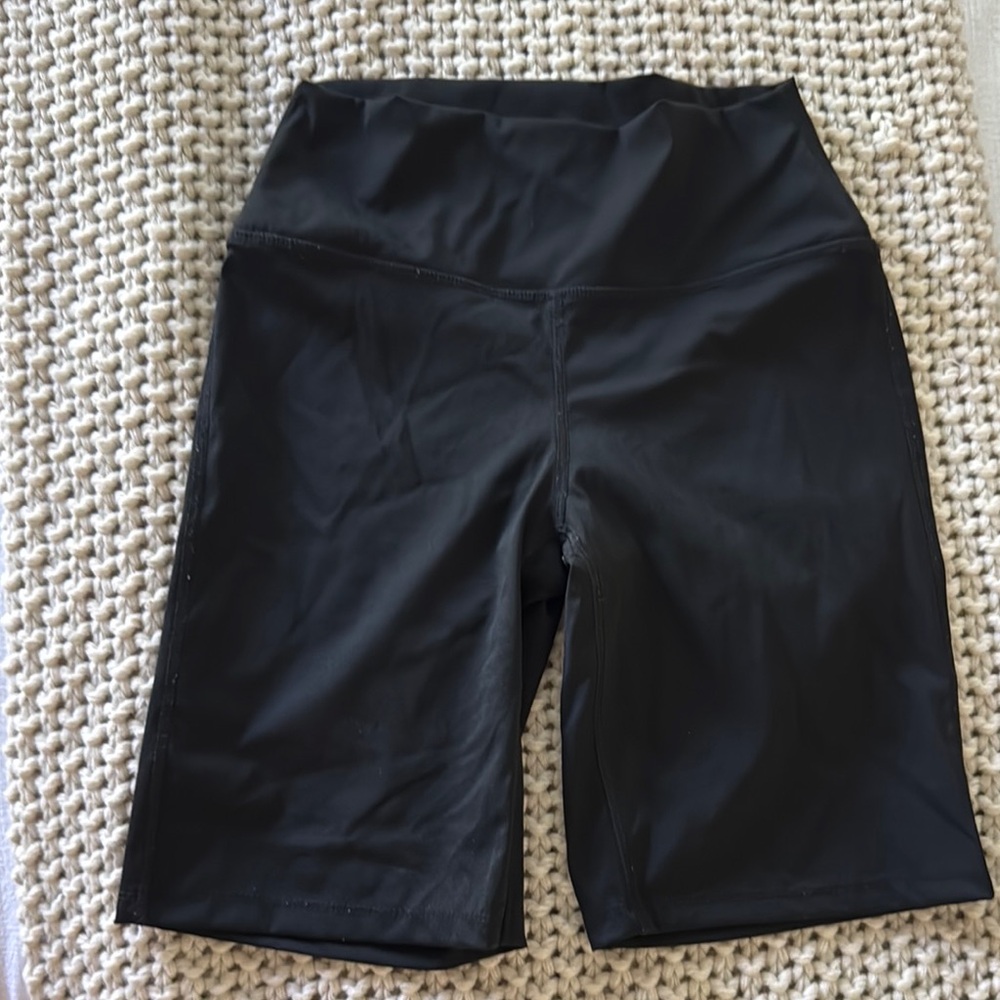 Black Women's High-Waisted Shorts